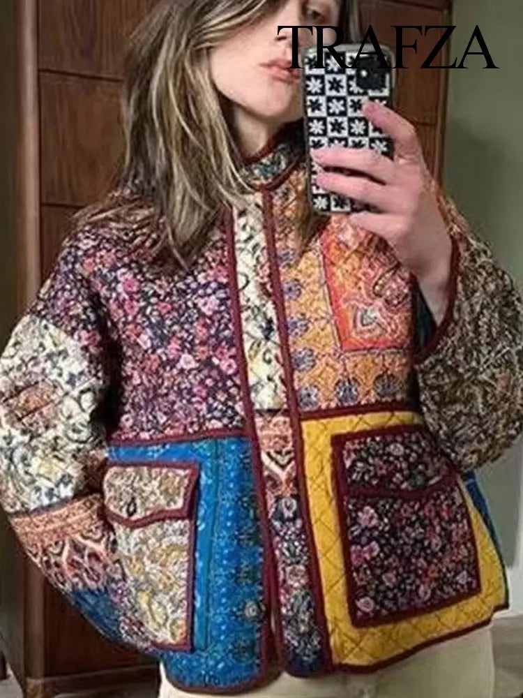 Patchwork Quilted Coat