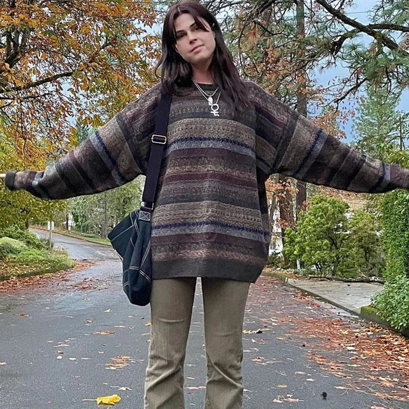 Retro Striped Sweater