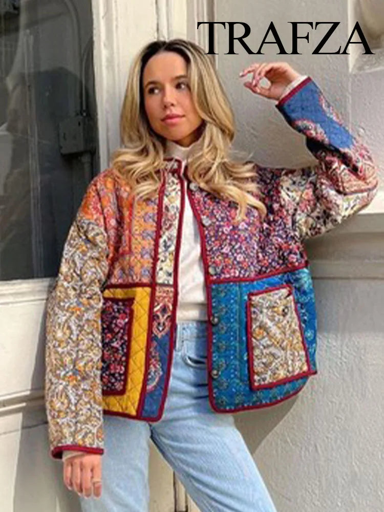 Patchwork Quilted Coat