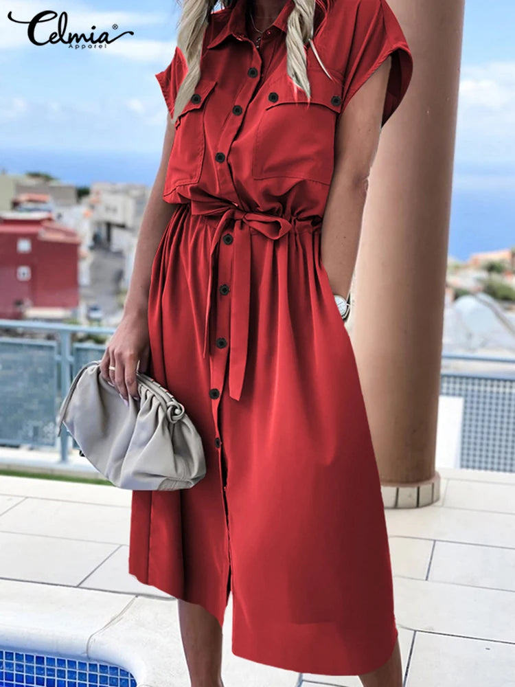 Buttoned down summer dress