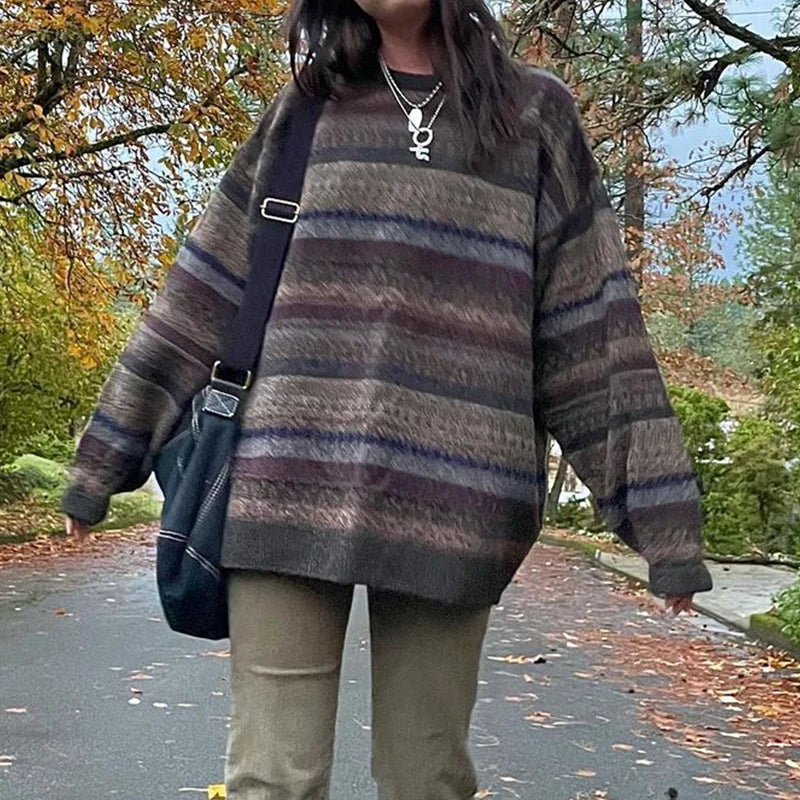 Retro Striped Sweater