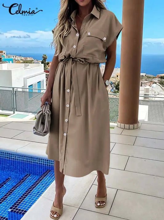 Buttoned down summer dress